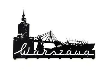 Ścienny wieszak do przedpokoju na ubrania WARSZAWA