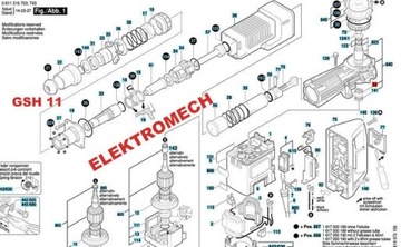 ИГОЛЬЧАТЫЙ ПОДШИПНИК РОТОРА BOSCH GBH GSH 7 8 10 11