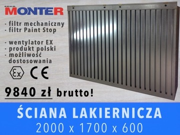 ŚCIANA LAKIERNICZA START 2000x1700 - FILTR MECHECHANICZNY