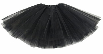 #SPÓDNICZKA TIULOWA SPÓDNICA TUTU 30cm czarny