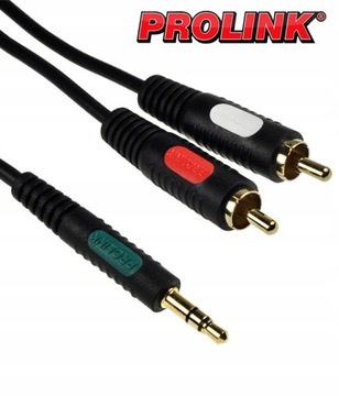 КАБЕЛЬ 2 RCA — JACK 3,5 мм СТЕРЕО АУДИО PROLINK CLASSIC CL 342 3 м