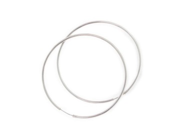 KLASYCZNE SREBRNE KOLCZYKI KÓŁKA OPONKI 3,5CM 925