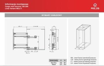 CARGO MULTI BOCZNE 150/2 PRAWE BIAŁE REJS