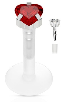 LABRET DO TRAGUSA UCHA WARGI PTFE 1,2/6/3 mm