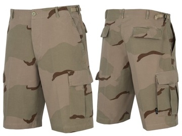 Krótkie spodenki męskie bojówki Mil-Tec bermudy militarne desert XL