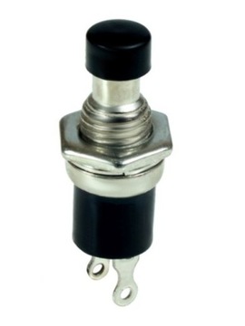 Przełącznik PUSH-ON 2-pin 2-poz. 1A 250V czarny