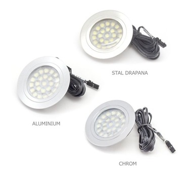 Kpl 2x ROUND LED 1,8W 12V oczko sufitowe+zasilacz