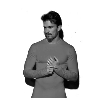 Long -sleeved Men's Fish Fish et1004 Grey M (4)