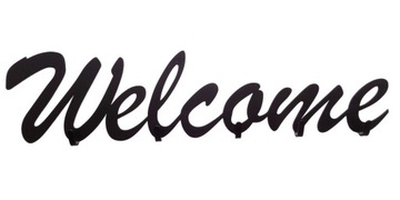 WIESZAK NA UBRANIA KLUCZE WELCOME STALOWY