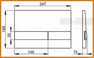 AlcaPLAST Кнопка смыва для унитаза Белый M1730 DELFIN