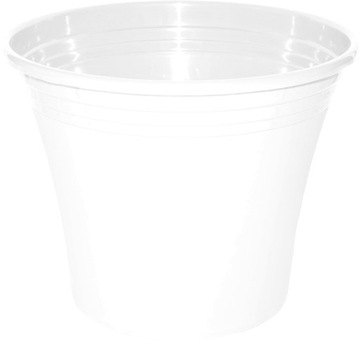 Doniczka plastikowa Irys BIAŁA 22cm