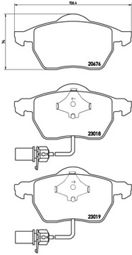 Диски и колодки Brembo ПЕРЕДНИЕ AUDI A4 B6 B7 312мм