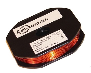 DRUT NAWOJOWY miedziany DN2E 0,12mm - 200g - 1920m