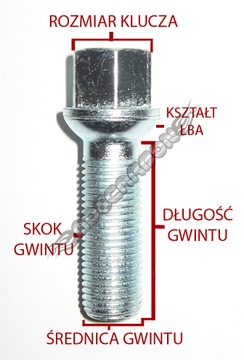 Болты крепления колесных дисков 12х1,5х60 KULA Mercedes W202 W203 W124 W210 W168 SLK CLK