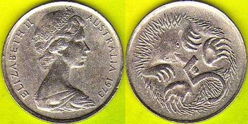 Australia 5 Cent 1973 r.