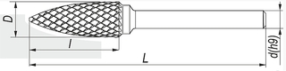 Rotary Files SPG 8x20 ogival widia
