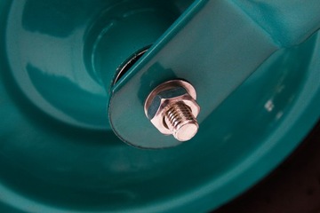 Metalowa Ogrodowa Budowlana 80L Gospodarcza Ogród Wzmocniona Mocny Wózek