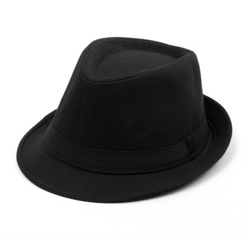 R42 Czarny klasyczny kapelusz trilby Michael Jackson karnawał R.54