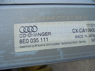 CD-ЧЕЙНДЖЕР AUDI A4 B6 01-05 8E0035111