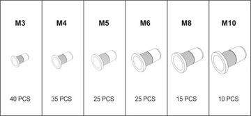 ЗАКЛЕПКА-ГАЙКА YATO РУЧНАЯ ЗАКЛЕПКА M5-M12 YT-36119 +150 ГАЙКА-КЛЕПКА