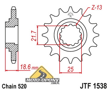 Zestaw napęd-owy Kawasaki Z750 2004-12r ZR 750 DiD