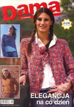 Dama w swetrze. 9-10/2008. Elegancja na co dzień.