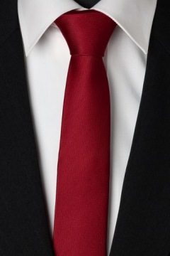 Узкий галстук JAPAN STYLE SLIM 6 см бордовый kgs214