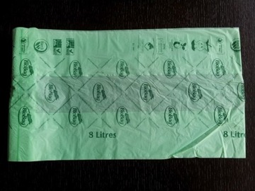 WORKI KOMPOSTOWALNE, BIODEGRADOWALNE NA ŚMIECI, 8L