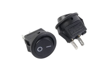 PRZEŁĄCZNIK OKRĄGŁY T120 CZARNY TYP II MINI