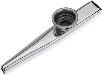 Kazoo mirliton metalowy SREBRNY