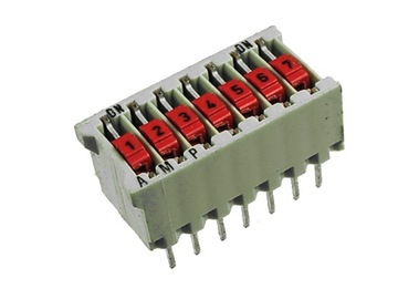 DIP SWITCH 7 przesuwny AMP cena za 4 szt