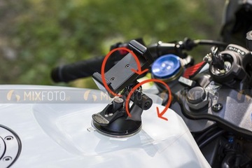 Uchwyt motocyklowy na telefon GPS do Gopro SJCAM +