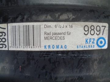 СТАЛЬНЫЕ КОЛЕСА 16 ДЮЙМОВ MERCEDES ET60 5X112