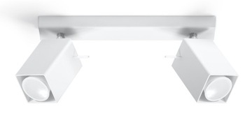 LAMPA SUFITOWA PLAFON MERIDA 2-PUNKTOWY OBROTOWE KLOSZE DO SALONU SOLLUX