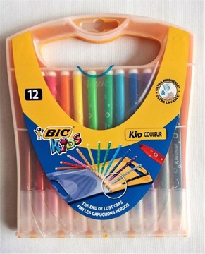 Маркеры BIC в пластиковой коробке 12к Kid Couleur 5423