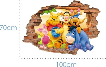 Наклейки на стену детские, 3D FAIRS, 100x70см