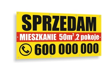 BANER SPRZEDAM WYNAJMĘ GOTOWE WZORY 100x 50 cm