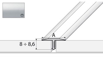 A54 Profil fugowy 13mm SREBRO 100cm