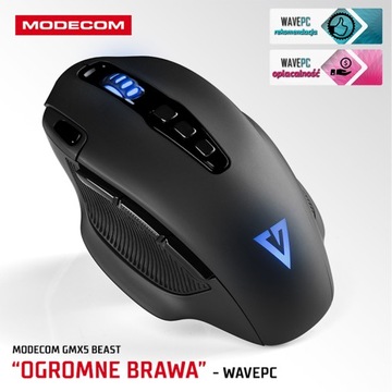 ПРОВОДНАЯ ИГРОВАЯ МЫШЬ 12400 DPI RGB USB MODECOM VOLCANO GMX5 BEAST