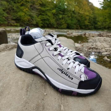 Трекинговые туфли ALPINA DIAMOND 2.0 B/P кожаные, размер 36