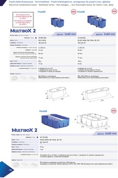 P6x60D монтирует шестиместную монтажную коробку