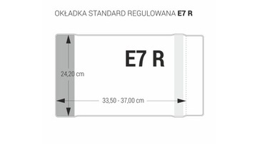 Обложка для книги E7, регулируемая, 24,2x33,0 BIURFOL