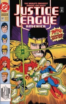 JUSTICE LEAGUE AMERICA #62 - 1992-KOMIKS USA - 9.6