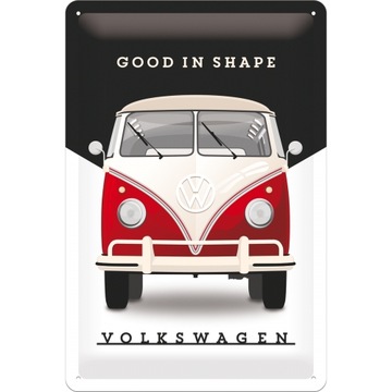 Tablica plakat metalowy VOLKSWAGEN T1 SAMBA ogórek