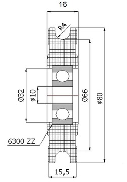 fi 80 ВЕРЕВОЧНЫЙ РОЛИК 8 выстрелов ВЕРЕВОЧНЫЕ БЛОКИ РОЛИКОВ