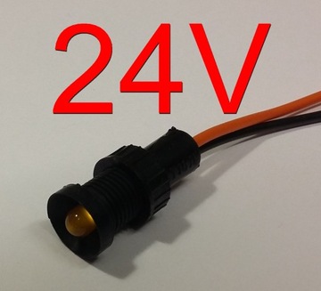Kontrolka LED pomarańczowa 24V AC/DC