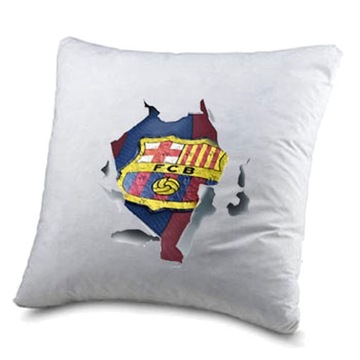 FOTO PODUSZKA 40x40 FC BARCELONA z nadrukiem +imię