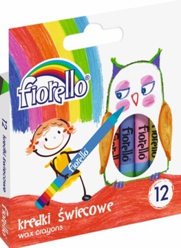 Kredki świecowe FIORELLO 12 kolorów