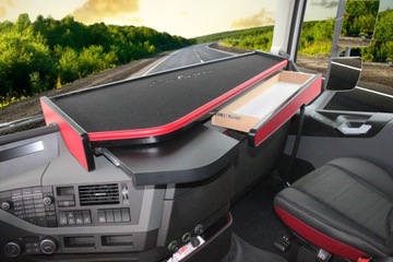 Полка под ТВ TIR VOLVO FH4 DRAWER + RED TOP