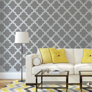 фото ориг. №2, Template painting repetitive reusable 59x95cm wallpaper moroccan tangier